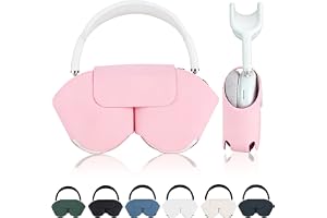 Lukvcoe Skyddsfodral för Apple AirPods Max, mjuk PU-läderväska resväska med sömnläge, dammskydd kompatibel med AirPods Max hö