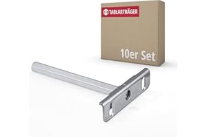 Gedotec CLEVER wsporniki regałowe ze stali niebieskiej jasno ocynkowanej – 10 sztuk metalowych wsporników regałowych – wsporniki do dużych obciążeń | montaż na ścianie | wspornik półki półkowej