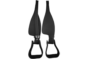 A&M Reitsport Stirrups and Fender Made of Leather, High Quality, Colour: Black