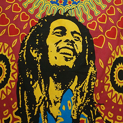 Bob Marley Indian Cotton Tapisserie Wandbehang Twin-Size-Picknick-Dekor-Wurf 84″ x 56″ Zoll - 5