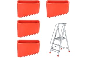 XCRPRT 4 Pièces Couvre-Pieds D'échelle, Embout Escabeau, Pied Escabeau, Pieds D'échelle en Caoutchouc, Capuchons D'éChelles De Remplacement, Patin Echelle pour Travailleurs à Domicile