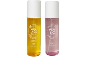 ark future By Deluxe Hair & Body Perfume Mist Fragranced | 250mL (2 x (Pistachio & Salted Caramel -72 + Jasmine & Dragon Fruit - 78)