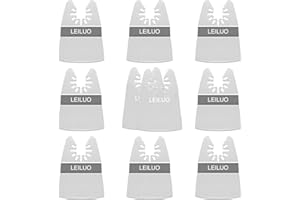 LEILUO 10 sztuk oscylujących brzeszczotów wielofunkcyjnych – 8 sztywnych i 2 elastycznych brzeszczotów do usuwania farb, uszczelniaczy i uszczelnień, kompatybilne z DeWalt Makita Ryobi i wieloma