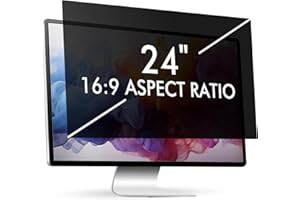 Nsyee 24 Inch Removable Computer Privacy Screen Filter, WxH: 531mm x 298mm, 16:9, Privacy Protection, Anti Glare and Blue Light, Anti-UV, Eye Protection, Anti Spy Screen Protector