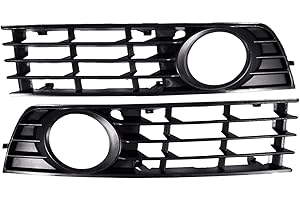 Beauneo 1 Par Rejilla de Faros antiniebla Rejilla parilla Izquierda Derecha Frontal Inferior para A4 B6 Sedan 02-05