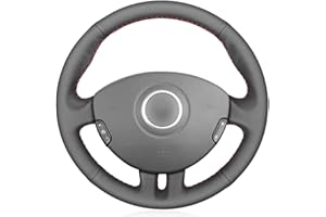 MEWANT Couvre Volant Simili cuir pour Renault Clio 3 2005-2012 / Accessoires pour Renault Clio