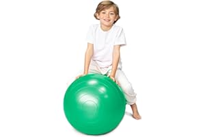 BABYGO® Sensory Exercise Ball | Peanut Ball for Kids Children | Autism Therapy Calming Development Activities Motor Skills | Exercise Book & Pump Included