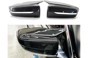 AOJIEK Auto RüCkspiegel Kappe Spiegelkappen Spiegelabdeckungen FüR Bmw G30 G20 2017-2020 Kohlefaser Look Seitenspiegel Abdeckung Spiegel Spiegelabdeckung