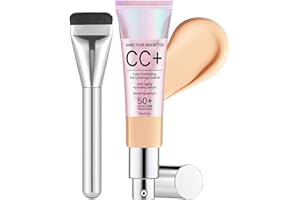 HERBENJOY CC Cream,CC+ Cream Natural Concealer, Anti-Aging Color Correcting Full Coverage Foundation, Moisturizing Moisturized Skin Foundations, Make Your Skin But Better, with brush (#02)