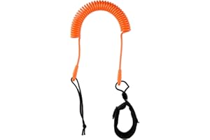 JOIBA Sup Leash Coiled 10' Leash Sup Leg Rope Strap Stand Up Paddle Board Coiled Spring Leg Foot Rope Surfleine für Surfbrett