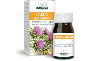 Dr Giorgini Integratore Alimentare, Monocomponenti Erbe Cardo Mariano Estratto Titolato all'80% in Silimarina Pastiglie - 30 g