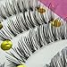 Sanwood 10 Pairs Cross False Eyelashes Makeup Fake Eye Lashes