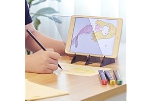 AYNEFY Herramienta de Boceto de Tablero de Dibujo óptico, Tablero de Riel de Proyector de Dibujo óptico Herramienta de Mesa de Dibujo de Boceto de Bricolaje, Soporte para Tableta de Teléfono Móvil, Tablero D