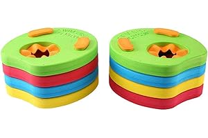 Lelestar Kids Arm Float Discs, 6Pcs Swim Float Colorful Discs EVA Armbands Floating Sleeves Buoyancy Circles Rings Kids Children Swimming Armbands Tube Training Tool Equipment For Pool