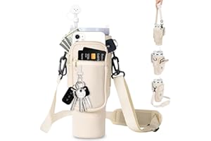 MPXEAVG Sac Stanley Cup 1.2 L, Stanley Cup Accessoires, Accessoires Stanley Cup, avec Sangle et Poche pour Téléphone Pochette, pour la randonnée, la Course, Le Cyclisme