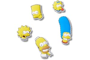 Crocs The Simpsons 5 Pack, Charm Decorativi per Scarpe Unisex-Adulto, Multicolore, Taglia Unica