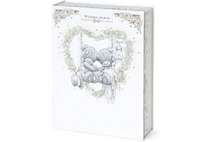 Me To You AGA01001 Tatty Teddy Album na dzień ślubu - 160 zdjęć, 15 x 10, niebieski, szary, różowy, srebrny