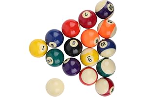 Poolbollar Biljardset, 16st 2.3in Harts Professionell Biljardboll Komplett Set Amerikansk Stil Biljardbollar Biljardbollar för Spelrum, Sportspel