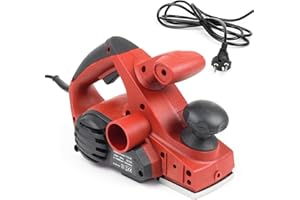 Wiltec Rabot électrique 710W Largeur de rabotage 82mm Profondeur de coupe 3mm Rabot à bois Softgrip