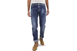TONY BACKER - Jeans Uomo Regular Fit Elasticizzati, Pantaloni Denim Comodi in Vita, vestibilità Classica, Jeans Elasticizzati Uomo, Look Casual