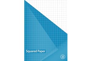 Squared Paper Notebook A4: 10 mm square paper notebook a4 , math notebook squared a4, Exercise Books A4 Lined, Grid Paper Not