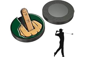 LPMXYW Funny Middle Finger Golf Ball Marker,Golf Ball Markers Hat Clip,Golf Marker Moving Middle Finger Lifts Golf Ball Marker and Magnetic Hat Clip,Golf Gift for Dad Husband Boyfriend Golfer