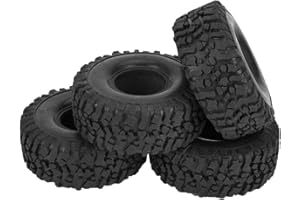 DILWE Neumáticos de Coche RC, Goma Rueda Neumático para Coches RC, 4 Unidades, 120mm, para coleccionistas y Amantes del modelismo