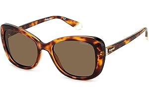 Polaroid Okulary przeciwsłoneczne damskie, Havana, 53