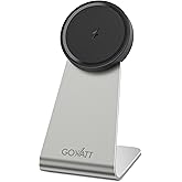 GOWATT Wireless Charger 15W Aluminum Alloy Magnetic Charging Stand with USB-C Cable Magnetic Charger Compatible with Mag-safe