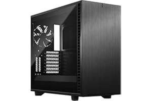 Fractal Design Define 7 Black Brushed Aluminum/Steel E-ATX Silent Modular Dark Tempered Glass Window Mid Tower Computer Case