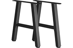 Ronistar Heavy Duty Table Legs Set (2 PCS, H72.5cm x W60cm) - Industrial H Shape DIY Furniture Legs for Coffee Table, Office Table, Breakfast Bar, Stand Bench (Non-Integrated)