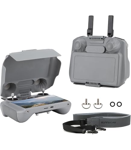 BeisDirect Bildschirmschutz-Visier Für DJI RC2/RC1 Fernbedienung – Sonnenblende Mit Verstellbaren Panels