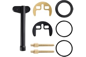 Lyeteung M6 Kit di Fissaggio Rubinetto Monoblocco, Fissaggio a Doppio Fori Rubinetti, con Chiave, per Cucina Bagno Lavanderia, Oro