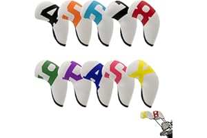 Housses De Fer De Golf Lambo 10 Couvre-têtes : Ensemble Universel De Couvertures De Club De Golf