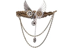 BLESSUME Broche Vintage Alliage Rétro Steampunk Broche Victorienne