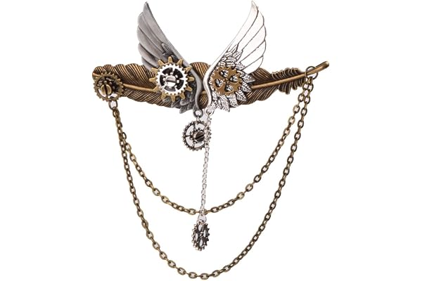 BLESSUME Vintage retro legering brosch steampunk viktoriansk brosch