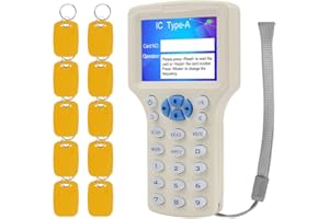 KADONGLI KDL RFID Smart Card Reader Writer NFC 13.56MHz Copier 125KHz Duplicator Multi-Frequency Decoding Software USB Support with 125KHz/13.56MHz Dual Frequency Writable Key fobs