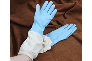 Förster-Fellnest IMKERSCHUTZ | Imkerhandschuhe | Latex mit Stoffstulpe | speziell für Imker | säureresistente Latexhandschuhe, Gummihandschuhe