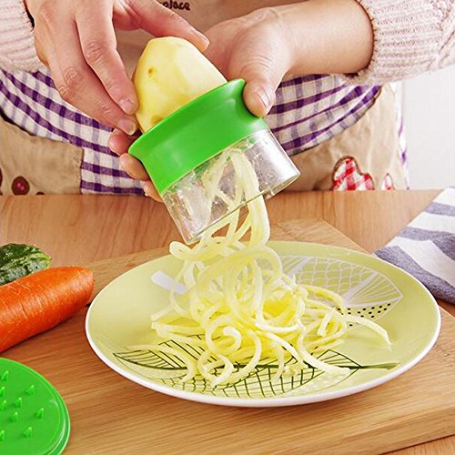 Hochleistungs – Spiralschneider für Gemüse + Kostenloses E-Buch – Nudeln und Julienne – Spiralen, Zoodles, Kreieren Gesunder, Kohlehydratfreier, Glutenfreier, Köstlicher Speisen Nach Der Paleo-Diät, Zucchini Spiral Schneider - 6