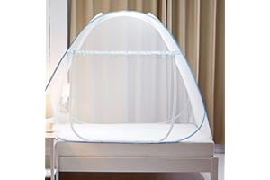 HOMIECO Mosquito Net Bed Canopy Pop Up Foldable Dome Net Single Door Free Installation Insect Protection Screen Repellant Netting Curtain for Indoor Outdoor