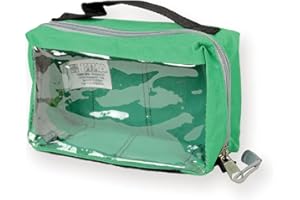GIMA E1 Squared Pouch with Window and Handle, Green