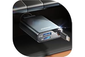 【3 in 1】JOYROOM 72W Retractable Car Charger Adapter,【2025 Ultra Compact】PD45W Cigarette Lighter USB,【80cm Cable】12V/24V Socket Car Phone Charger USB C, Accessories for iPhone 16/Samsung S25