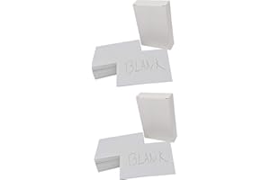 THE LAZY PANDA CARD COMPANY 2 x 50 (100) Visitenkarten Blanko - hergestellt aus umweltfreundlicher Recyclingkarte