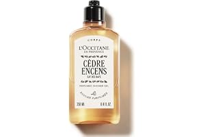 L'OCCITANE - Parfymerad duschgel Cèdre Encens - 250 ml | Rengör och parfymberikar huden - Kryddiga, träiga och ambradoftande