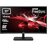 Acer ED270RPbiipx Monitor Gaming Curvo FreeSync, 27", Display VA Full HD, 165 Hz, 5 ms, 16:9, HDMI 1.4, DP, Schermo PC…