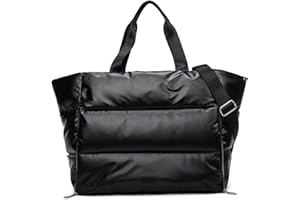 Balakaka Bolso de Mano para Mujer 35L, 3 en 1 Bolso Acolchado Mujer con Bolsillo Húmedo y Seco, Grande Impermeable Bolsas de Deporte con Cierre de Cremallera para el Viajes Yoga