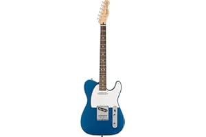 Squier by Fender Affinity Series Telecaster, Electric Guitar, Laurel Fingerboard, White Pickguard, Lake Placid Blue, Comes with Free Virtual Lessons