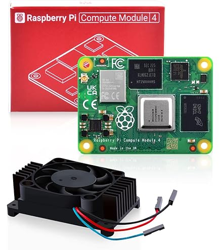 Raspberry Pi Compute Module 4 with CM4 heatsink PWM Fan, CM4