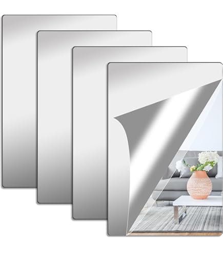 Spiegel Zelfklevende Wandtegel 6x30x16cm Stickers Spiegeltegel Interieurt Tegels Eenvoudige