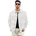 Urbano Fashion Men's Regular Fit Washed Full Sleeve Denim Jacket